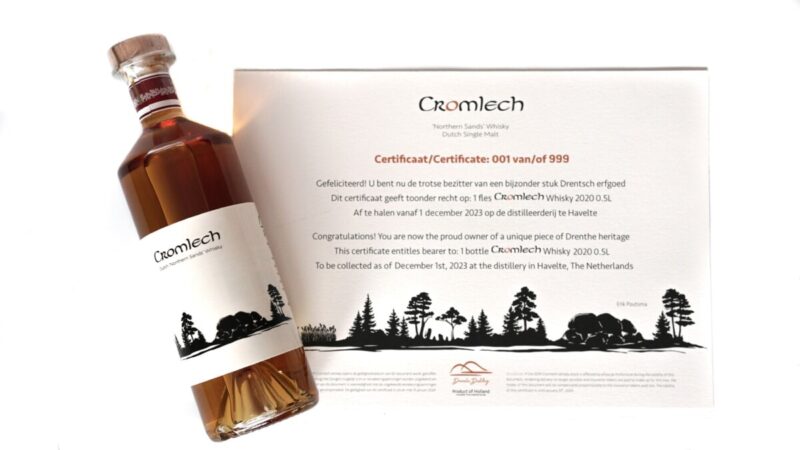 Certificaat met Single Estate Whisky fles bestellen